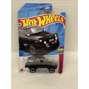 Hot Wheels Mattel 1998 Jeep Wagoneer: 80’s 5/10 #52 Grey, Black w/Red Pin Stripe